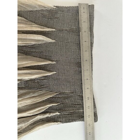 Lapis Floral Print Strapless Smocked‎ Tiered Dress / Peasant Maxi Skirt OS Taupe - Picture 5 of 10